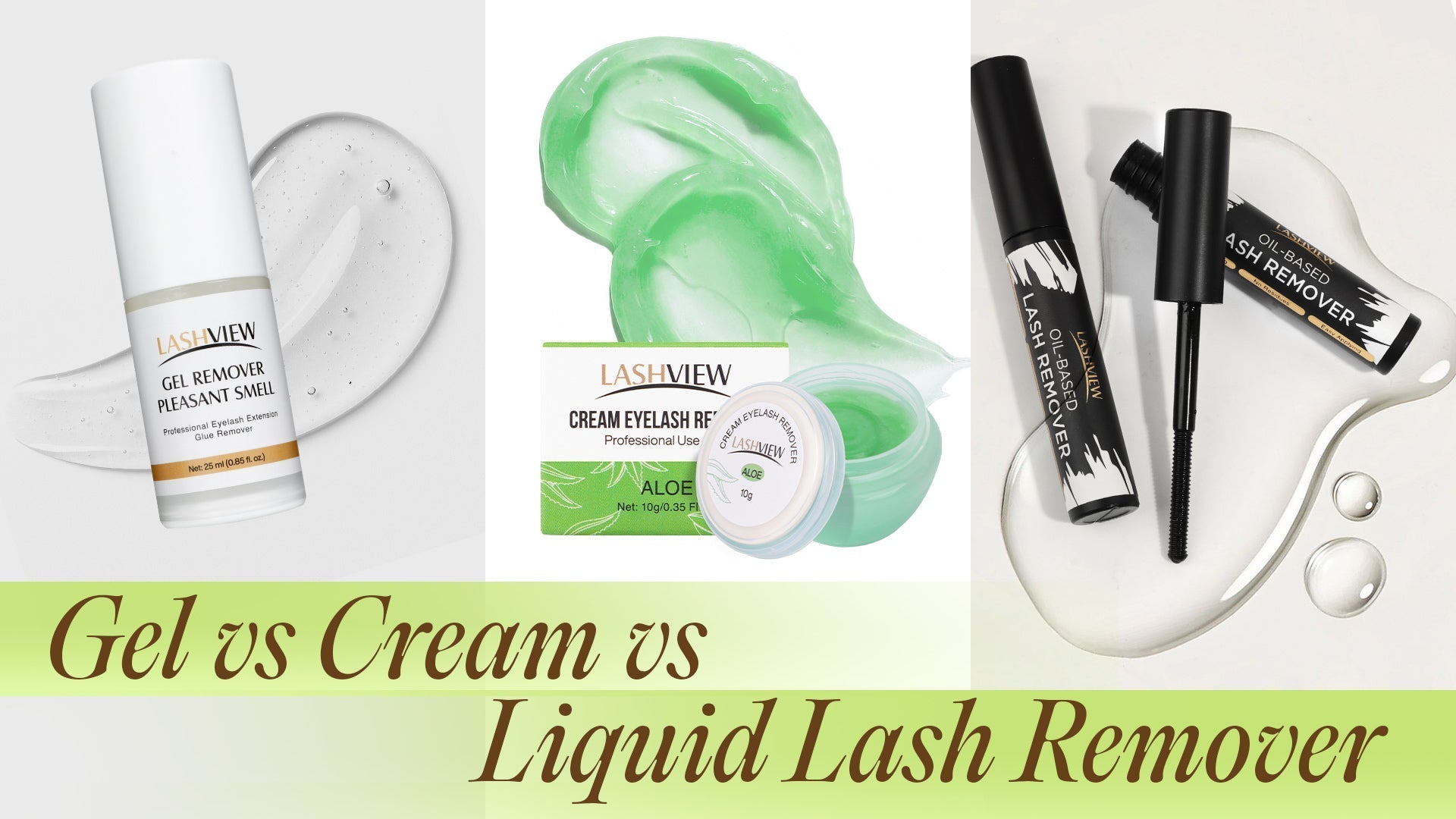 Gel vs Cream vs Liquid Lash Remover: Which Texture Is Best?
