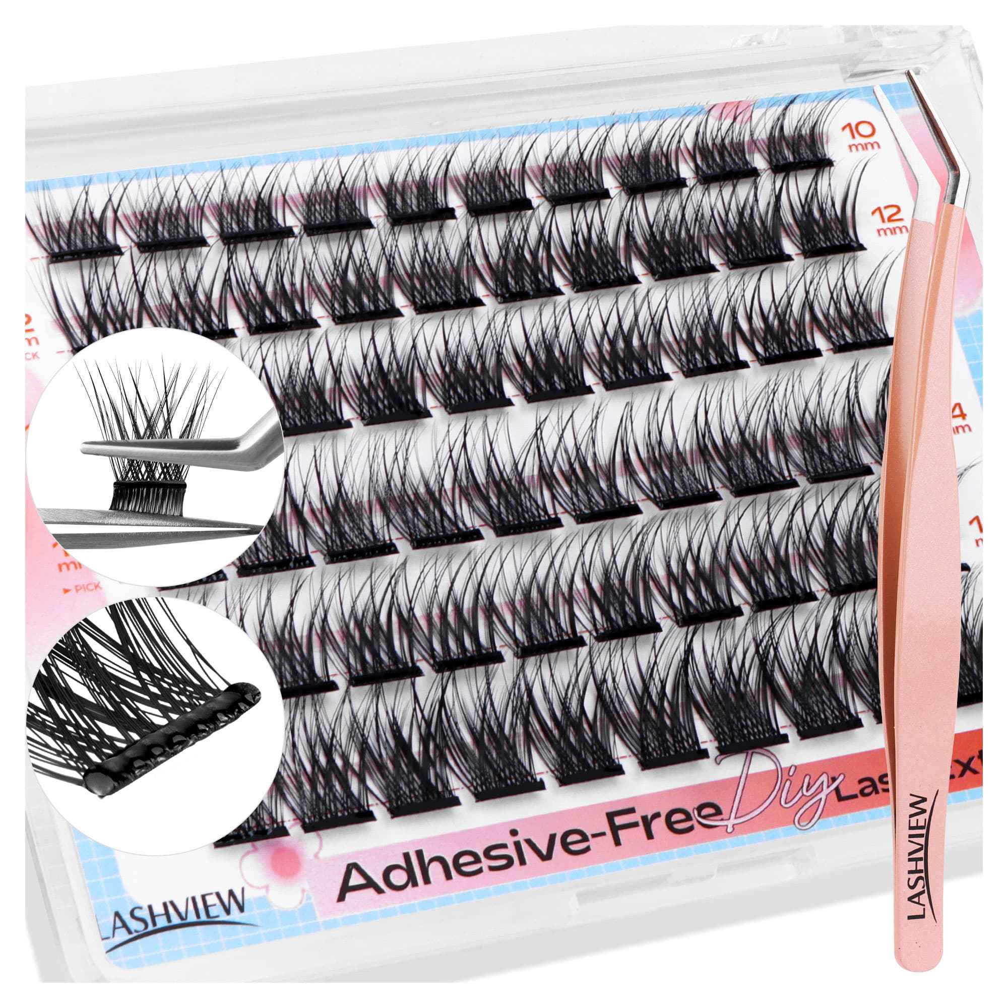 Lashview AC01 Self-adhesive Lashes with Applicator