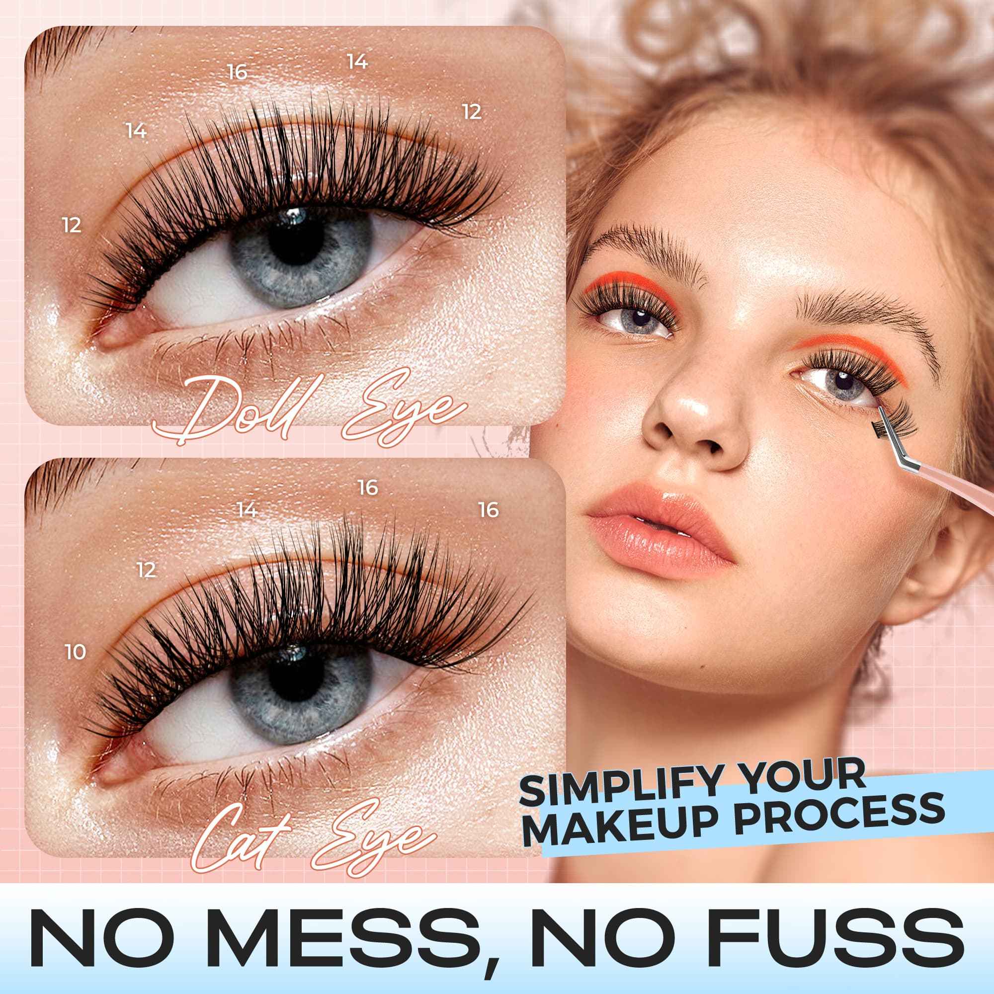 Lashview Self-adhesive Lashes Press on Lashes
