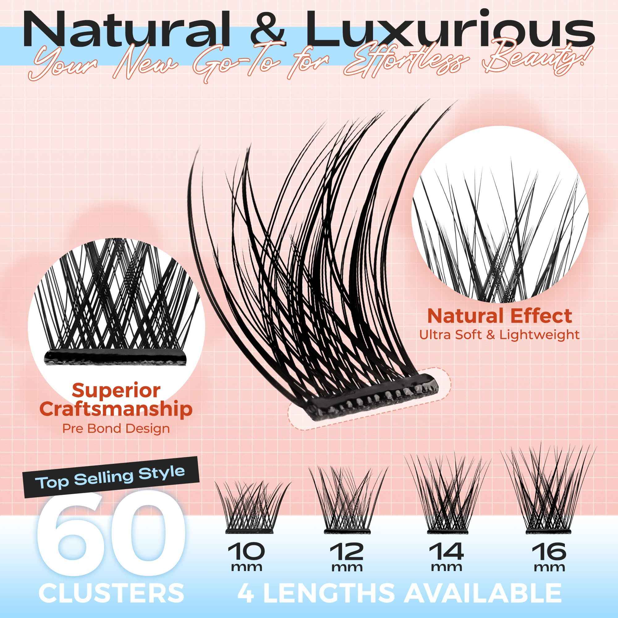 Lashview AC01 Self-adhesive Lashes with Applicator