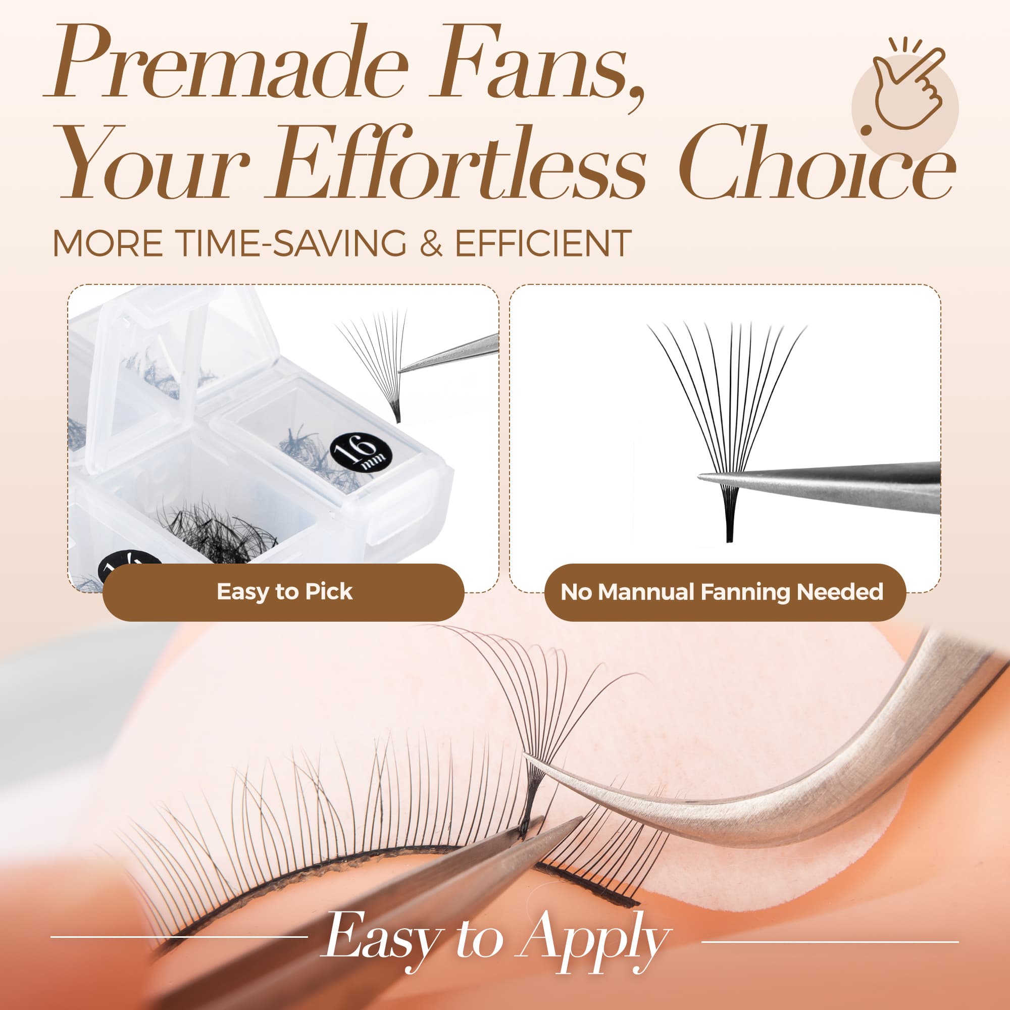 Premade Lash Fans 0.05mm