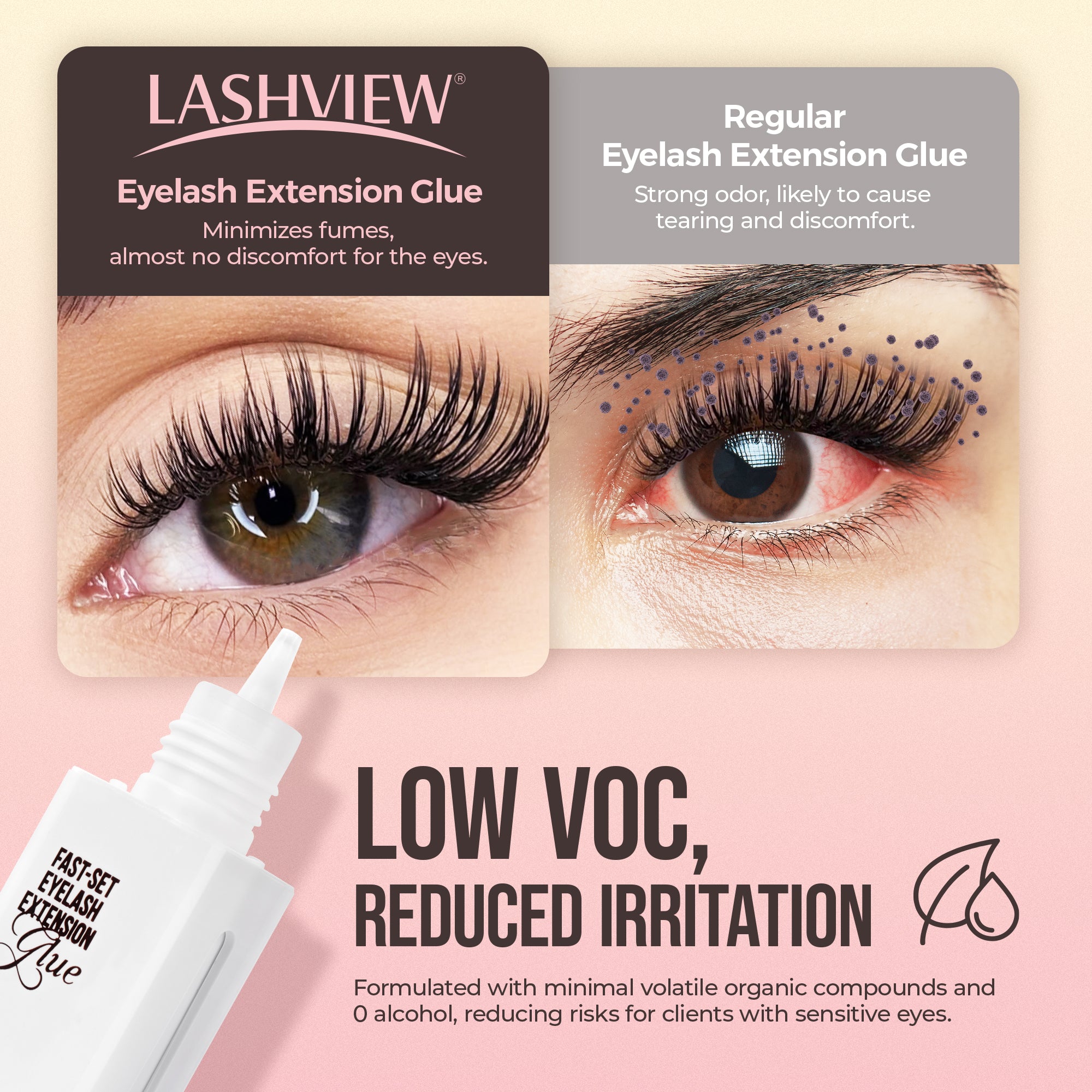 FAST-SET EYELASH EXTENSION GLUE