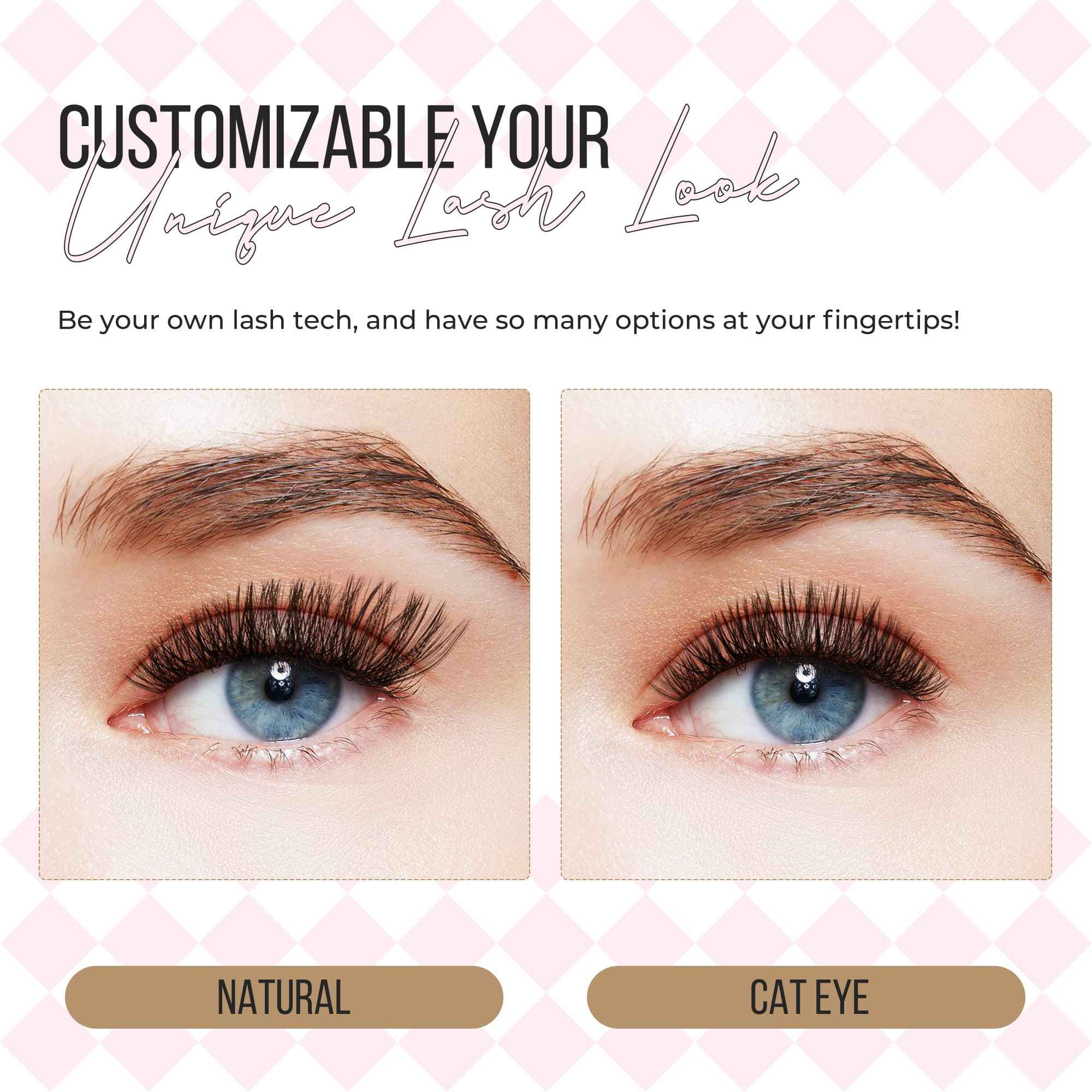 Lashview Fluffy DIY Cluster lashes with Bond&Seal