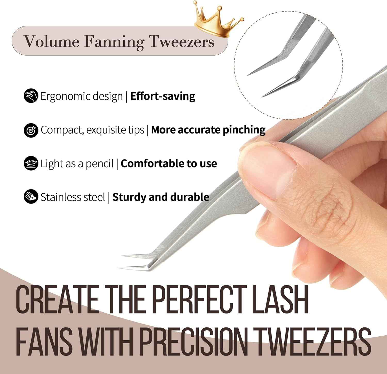 LASHVIEW Eyelash Extension Tweezers