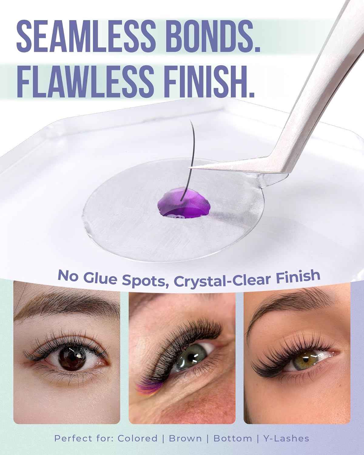 LASHVIEW Eyelash Extensions Glue 0.5s Dry Purple Color
