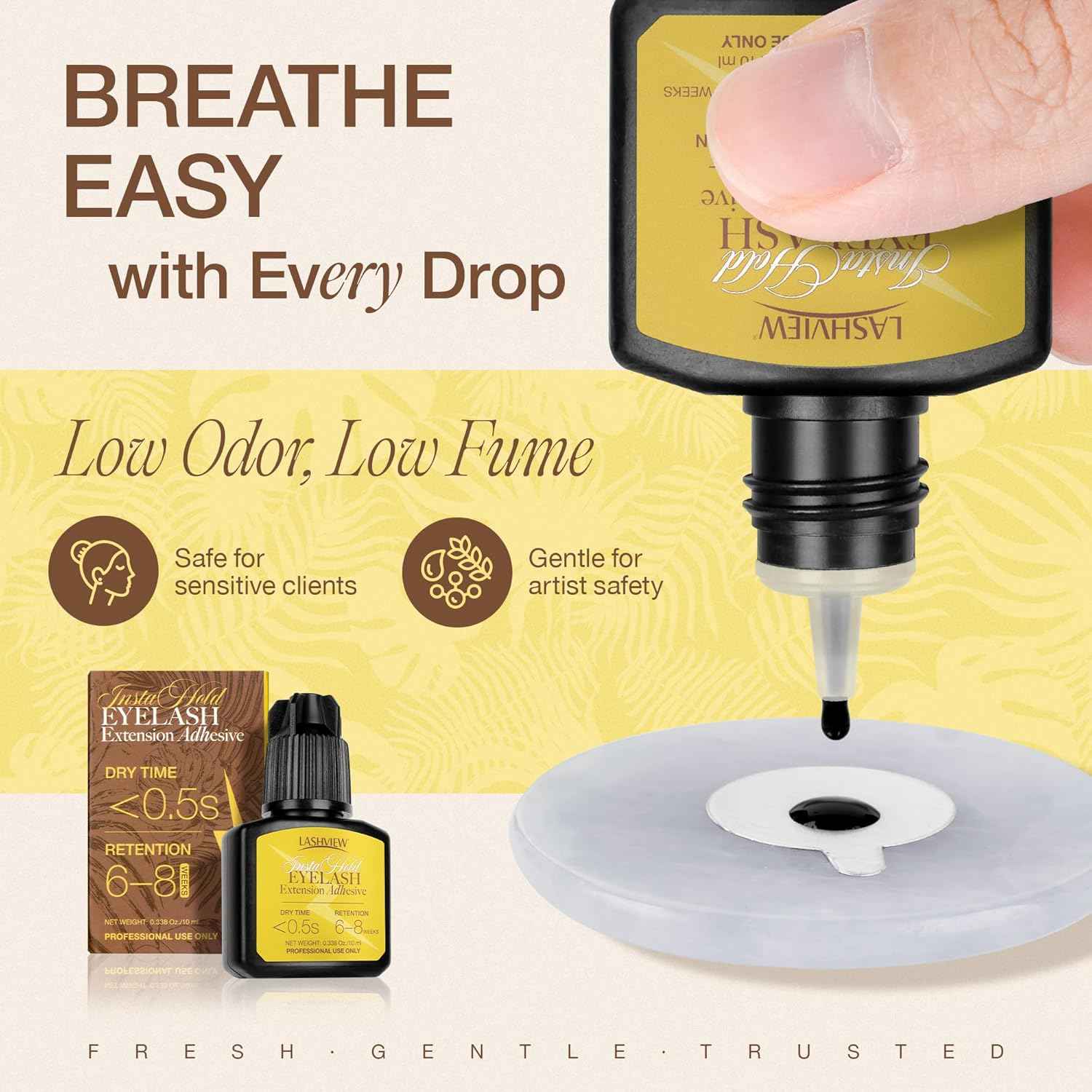 LASHVIEW Eyelash Extensions Glue 0.3 Sec Dry 10ml