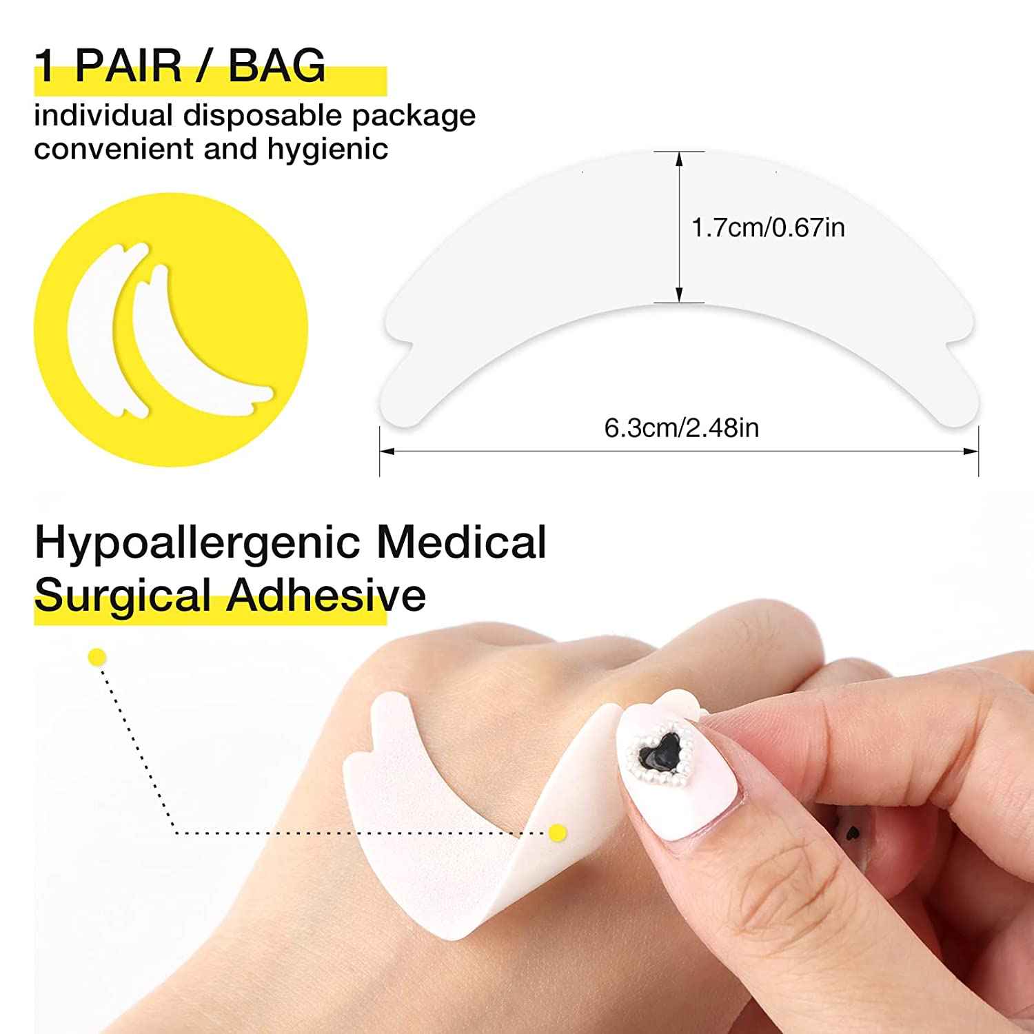 Microfoam Eyelash Extension Pads