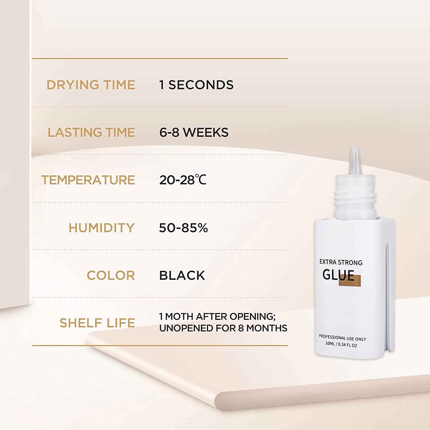 Lashview Extra Strong Eyelash Extension Glue 10ml 1s fast drying Professional Use Glue