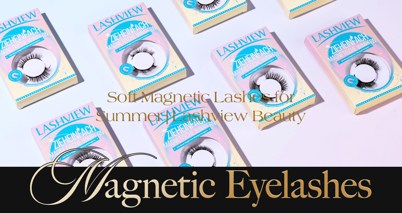 Soft magnetic lashes summer displayed in elegant packaging for effortless beauty looks