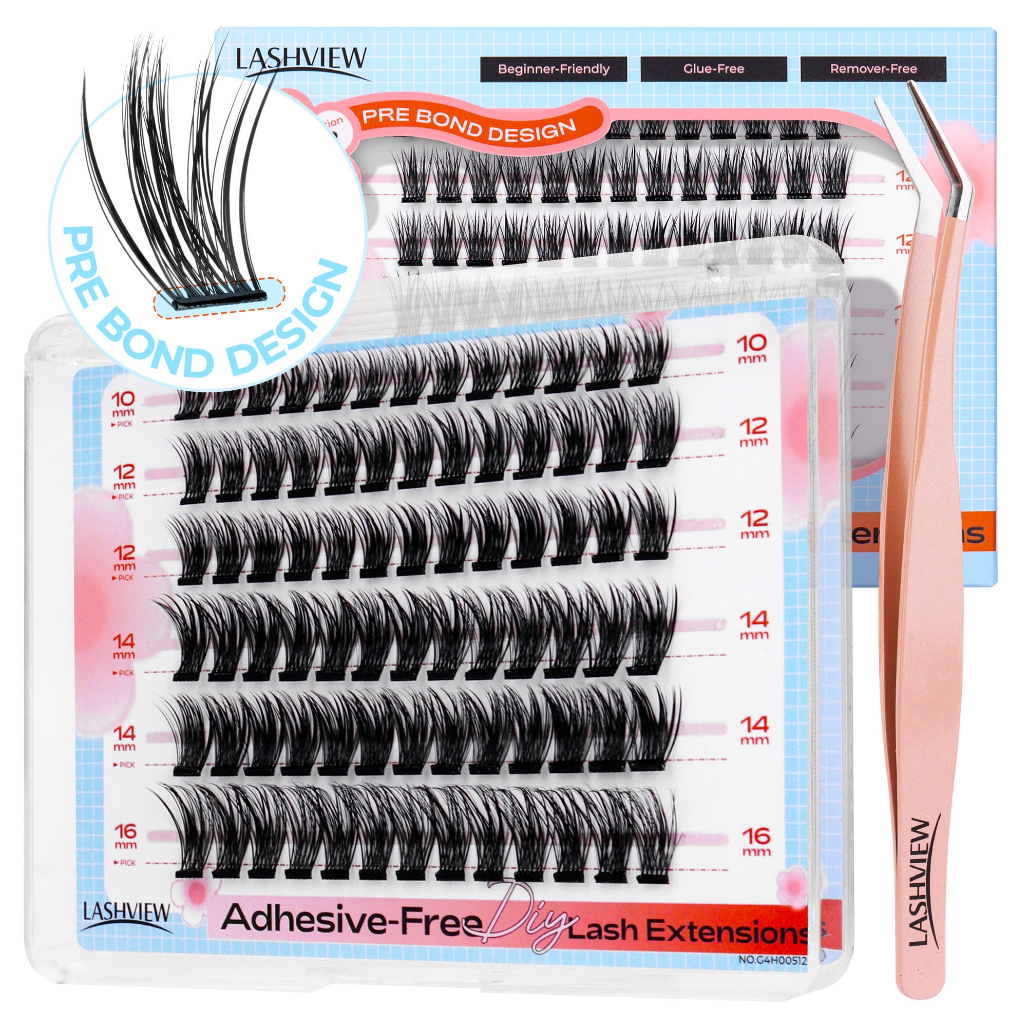 Petal Adhesive-Free Lash Clusters