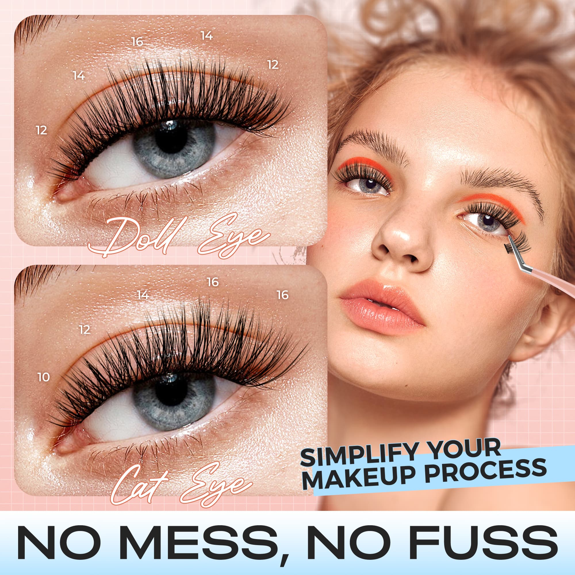 Haze Adhesive-Free Lash Clusters