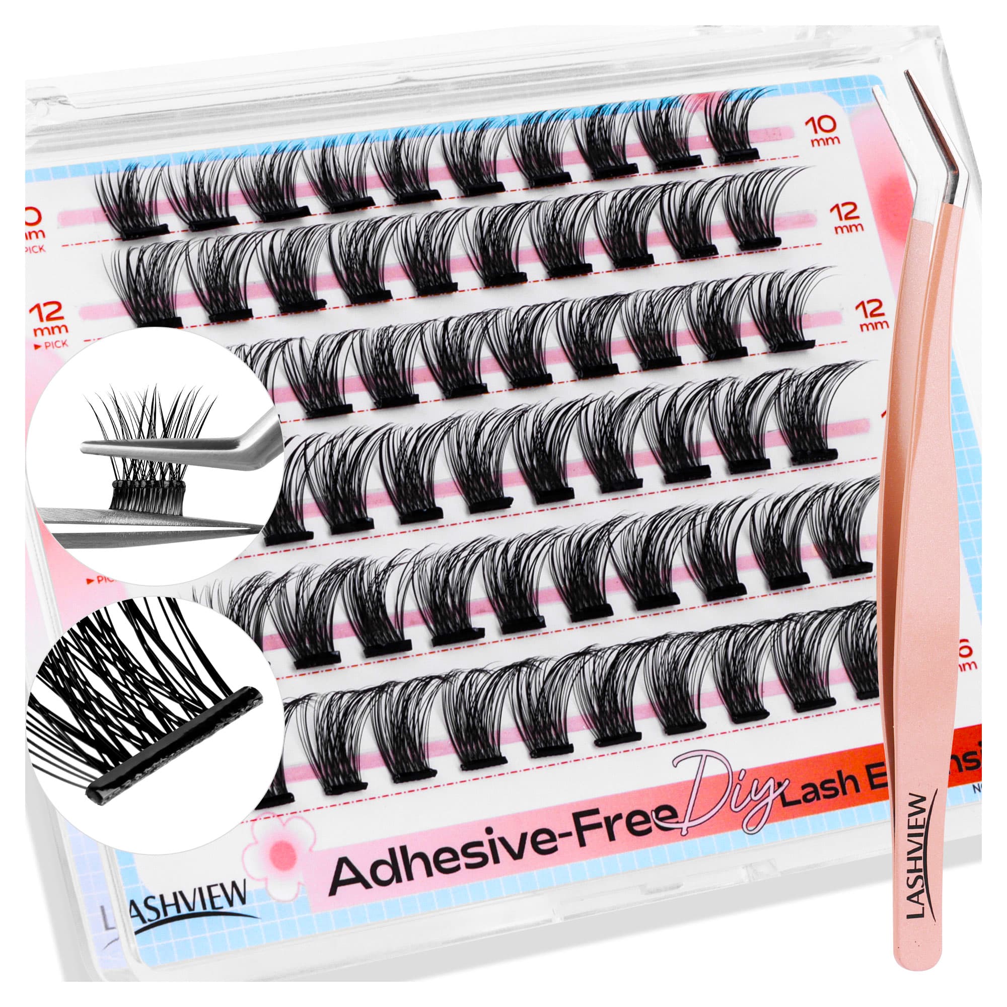 Haze Adhesive-Free Lash Clusters