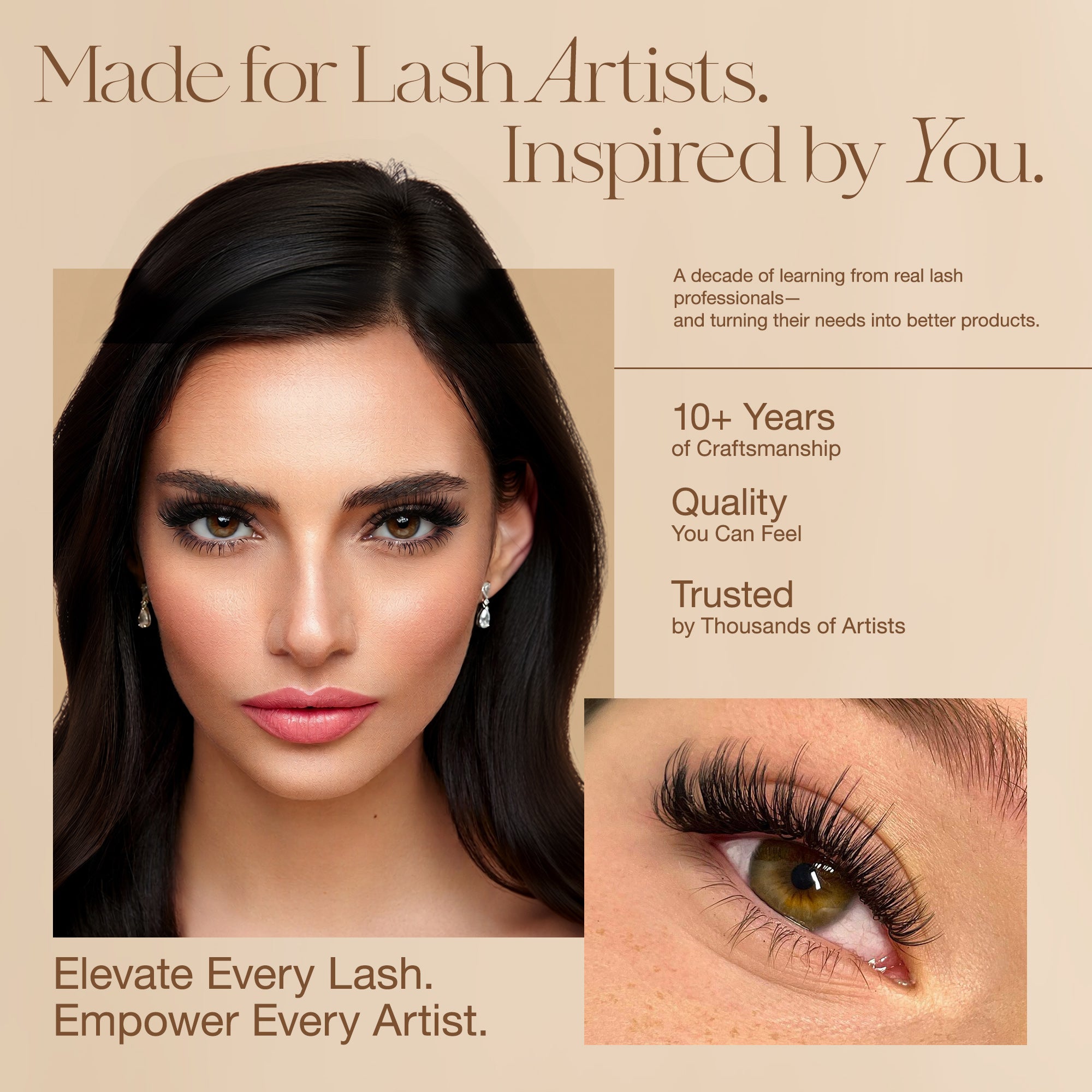 High-quality eyelash service