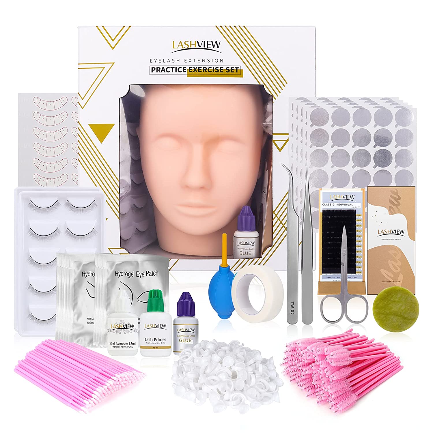 Eyelash extension practice kit Fixe beauty sold kit